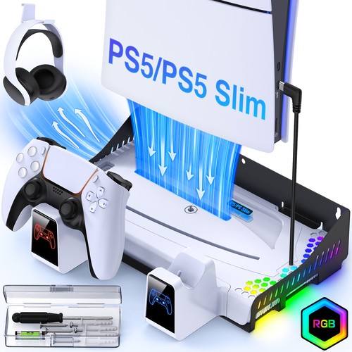 Ps5 rgb shelf wall - shelf, mount