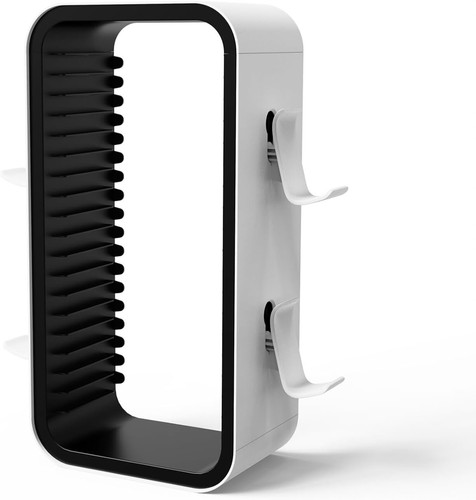 Game holder rack stylish white - game,