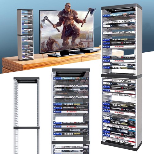 Video game storage tower rack - video,